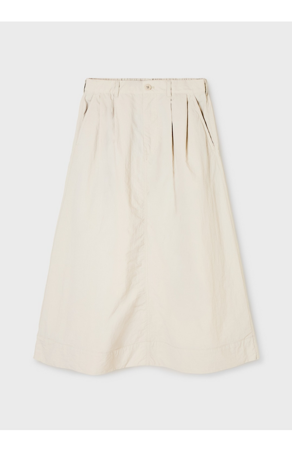 WHOAU Chân váy Long Nylon Flared Skirt_WHWHG2484F
