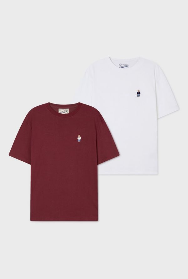 WHOAU Áo thun (2PACK)Steve Solid T-shirt[B]_WHRAG3751U