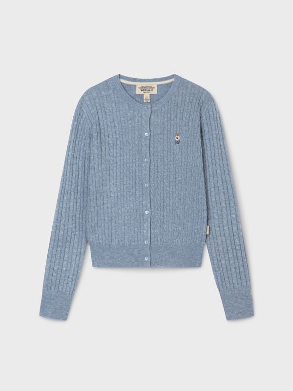WHOAU Áo len nữ  Steve High Gauge Wool Cable Cardigan_WHCKG1215F