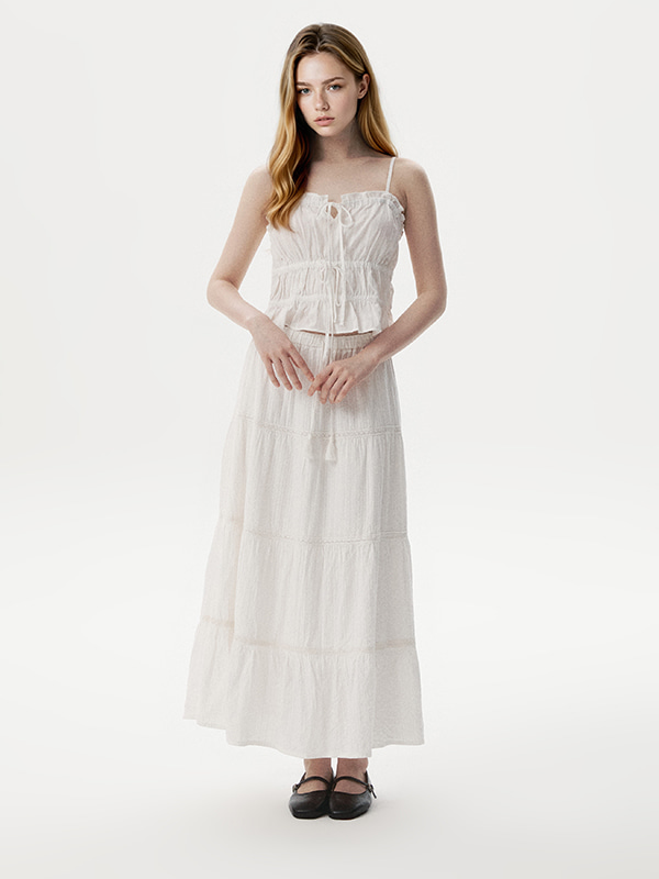 Dobby Sleeveless Blouse