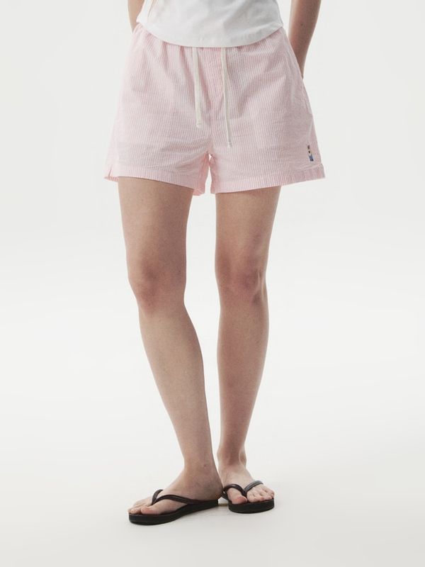 WHOAU Quần ngắn Steve Seersucker Shorts(Set-up)_WHTHG2512F