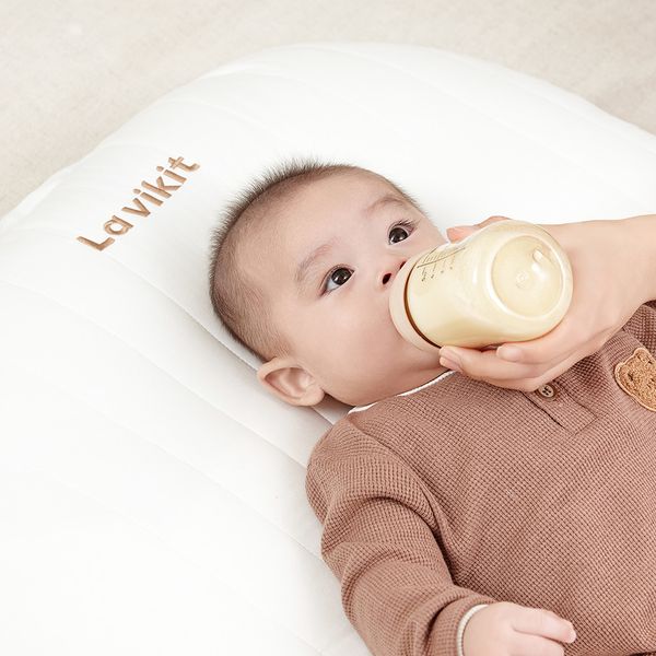 Gối chống trào ngược La vikit dành cho trẻ sơ sinh, hạn chế nôn trớ, ọc sữa, vải bông mềm mại