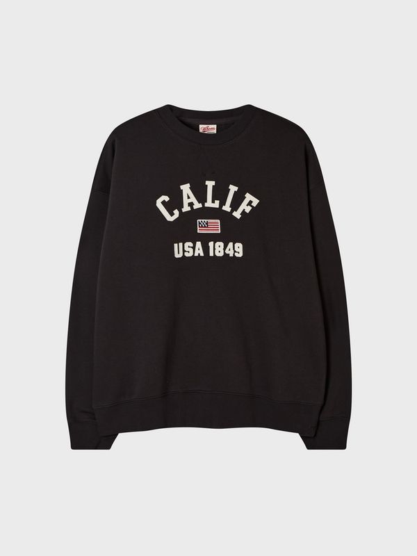 WHOAU Áo nỉ tay dài USA Logo Sweatshirt_WHMWGB925U