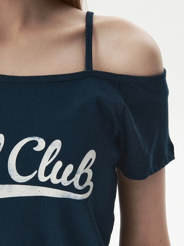 WHOAU Áo thun trễ vai One-Shoulder T-shirt(F)_WHRPGB723F