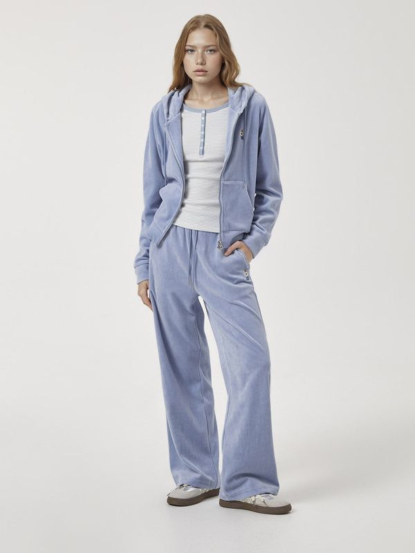 WHOAU Áo nỉ Steve Velour Hood Zip-up[B]_WHMZF4V51F