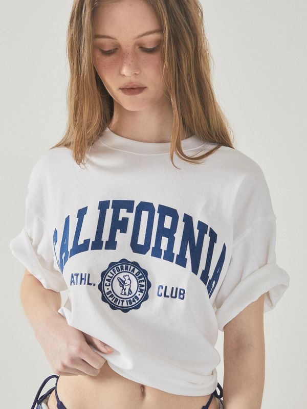 California Letter Short Sleeve T-shirt_WHRAF2321U