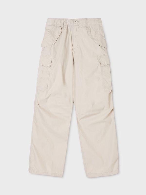 WHOAU Quần unisex Wide Cotton Nylon Cargo Pants (U)_WHTAGB811U