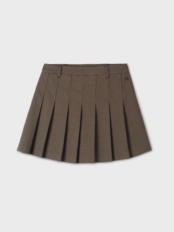 WHOAU Chân váy Short Pleats Buckle Skirt_WHWHF4952F