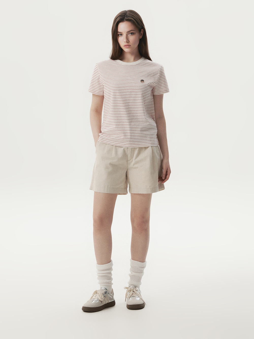 WHOAU Áo thun nữ Steve Multi Stripe T-shirt(F)_WHRSG2531F