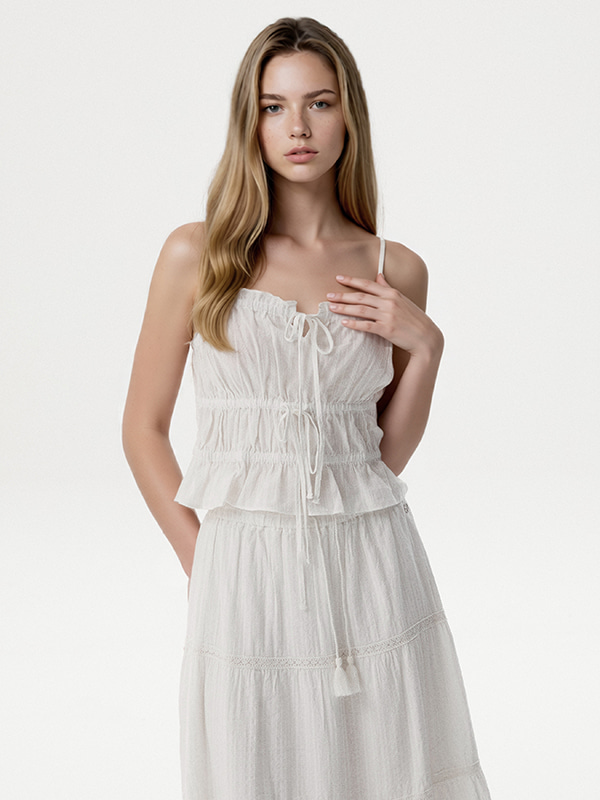Dobby Sleeveless Blouse