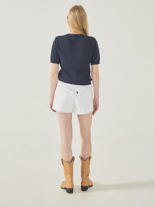 Destroyed Short Denim Shorts_WHTJF2637F
