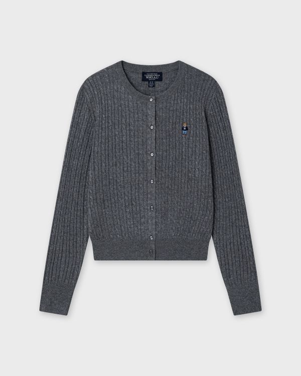 WHOAU Áo len Steve High Gauge Wool Cable Cardigan_WHCKGB912F