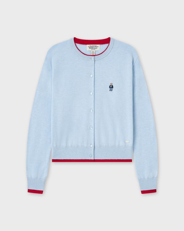 WHOAU Áo len nữ  Steve Round-Neck Knit Cardigan_WHCKG2523B