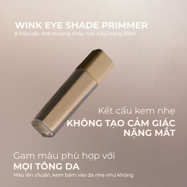 [TONE HỒNG BABY] Combo 2 Phấn Mắt Dạng Kem Wink Eye Shade Primer, Mịn Lì