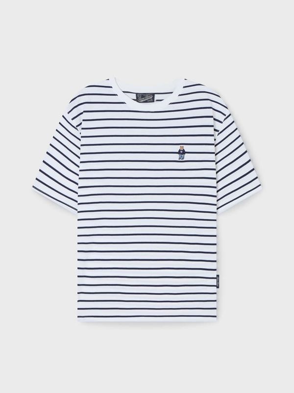 WHOAU Áo thun Steve Stripe Short Sleeve T-shirt_WHRSG2321U