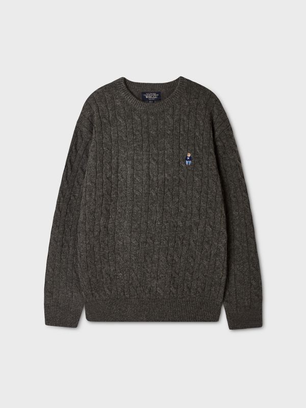 WHOAU Áo len unisex Steve Cable R-neck Pullover(U)_WHKAGB923U