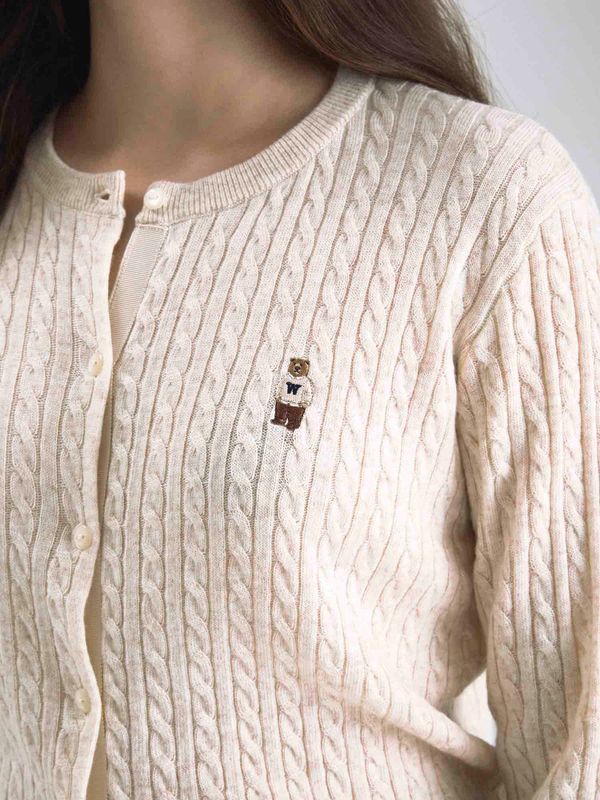 Steve High Gauge Wool Cable Cardigan_WHCKF4801F