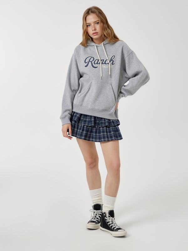 WHOAU Áo nỉ unisex Corduroy Patch Hoodie(F)_WHMHF4T21F