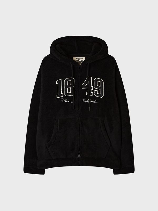 WHOAU Áo khoác lông cừu Signature Furfleece Patch Hood Zip-up_WHMZGBV11U