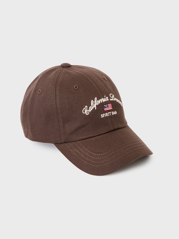 WHOAU Mũ lưỡi trai Washed Lettering Ball Cap_WHACGB913A