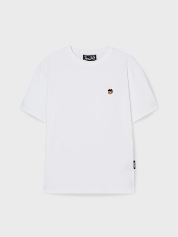 WHOAU Áo thun UNISEX Steve Head Patch T-shirt(Comfort Fit)_WHRAG2321U