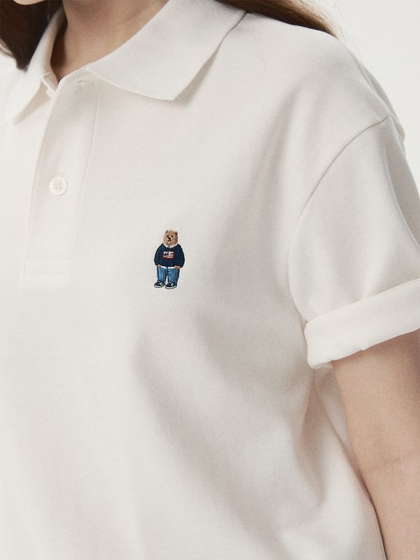 WHOAU Áo thun Steve Collar T-Shirt_WHHAG2411U