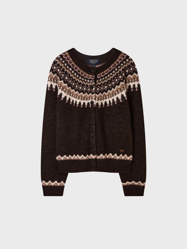WHOAU Áo len Fair Isle Cardigan_WHCKGBV24F