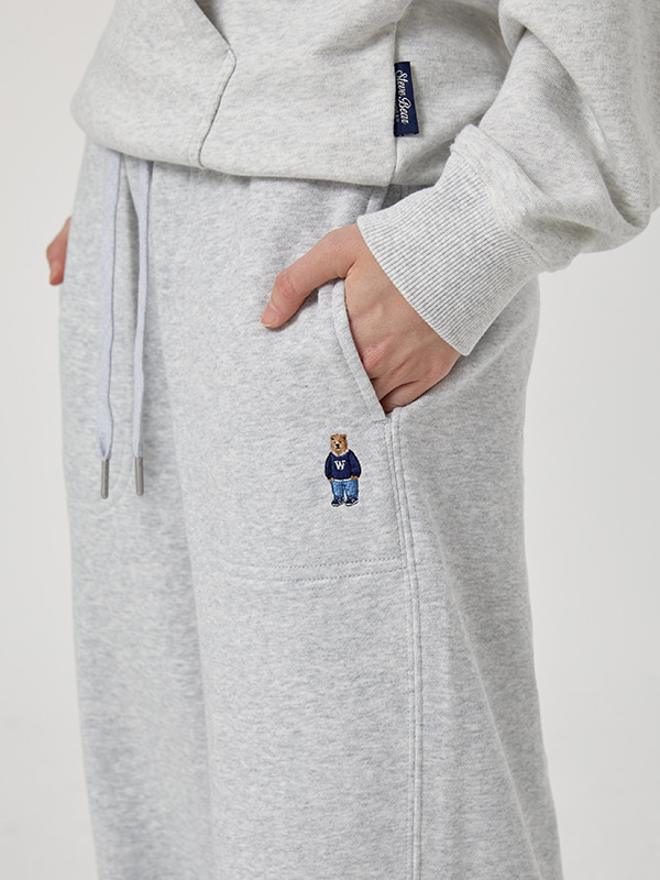WHOAU Quần nỉ ống rộng Unisex Steve Wide Pants_WHTMG2211U