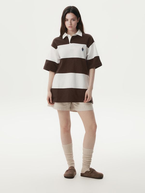 WHOAU Áo thun Steve Colorblock Collar T-Shirt_WHHAG2421U-1779093385