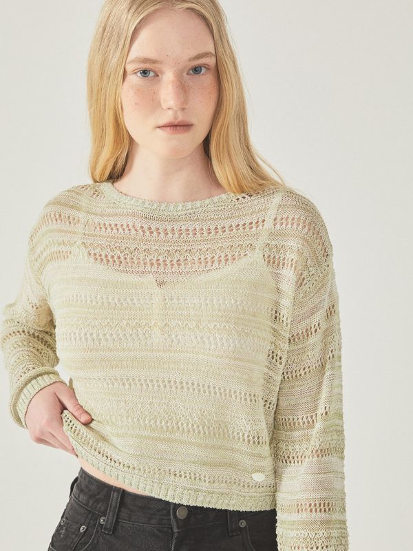 Two tone Mesh Sweater_WHKAF2791F