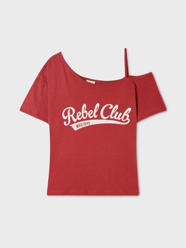 WHOAU Áo thun trễ vai One-Shoulder T-shirt(F)_WHRPGB723F
