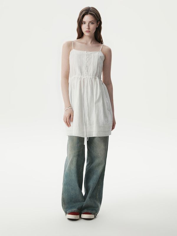 WHOAU Đầm Dobby Layered Dress_WHOWG2441F