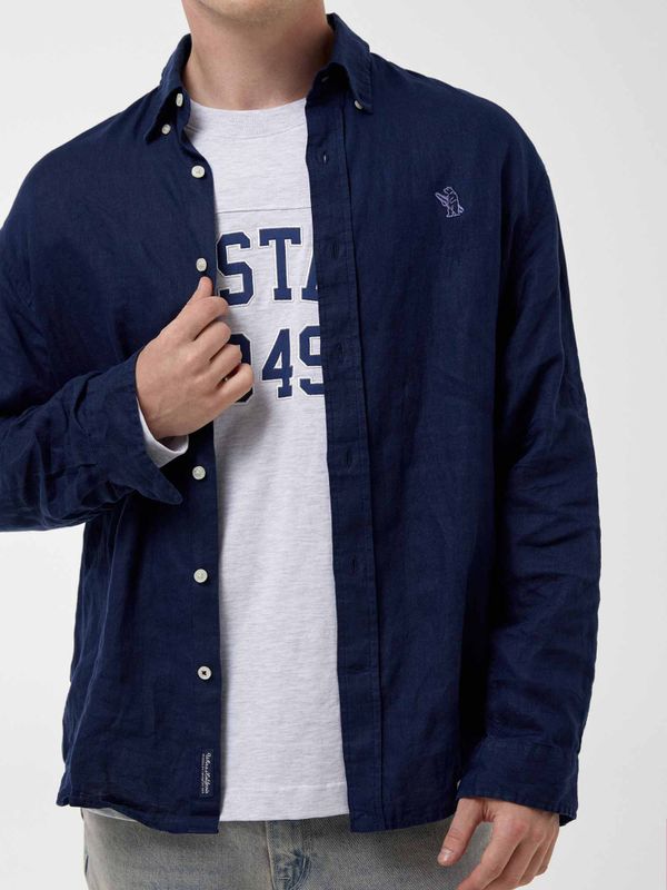 Surf Bear Linen Shirts(U)_WHYAF3731U