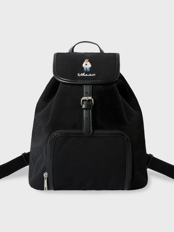 WHOAU Balo nữ Canvas Pocket Backpack_WHBGF3851A