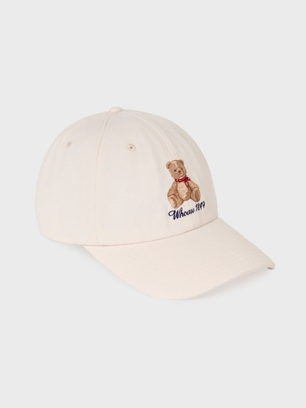WHOAU Mũ lưỡi trai Bear Embroidery Ball Cap[B]_WHACG2351A