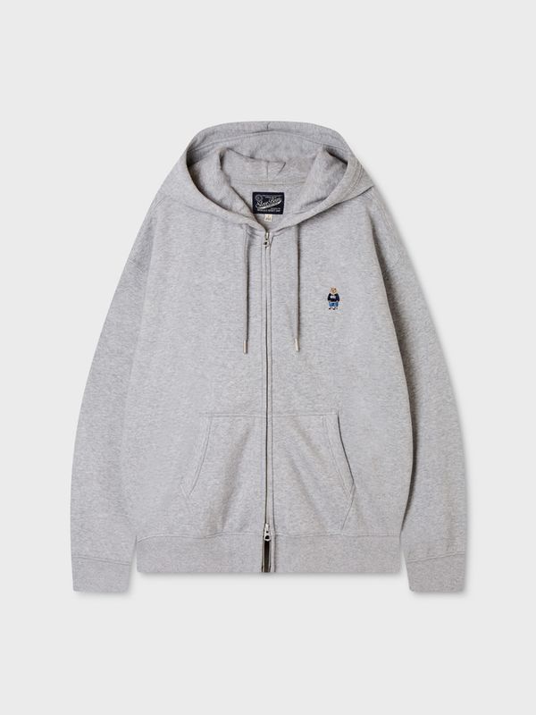 WHOAU Áo khoác nỉ Steve Hood Zip-up(Brushed)_WHMZGBT51U