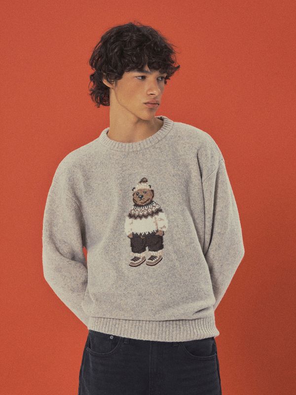 WHOAU Áo len Steve Jacquard Pullover(U)_WHKAGBT26U