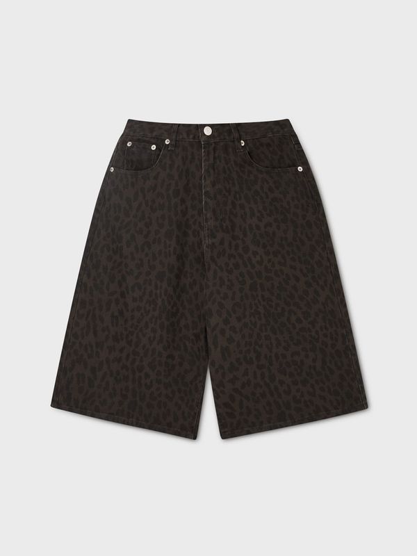 WHOAU Quần ngắn Leopeard Bermuda Pants_WHTHGB771F