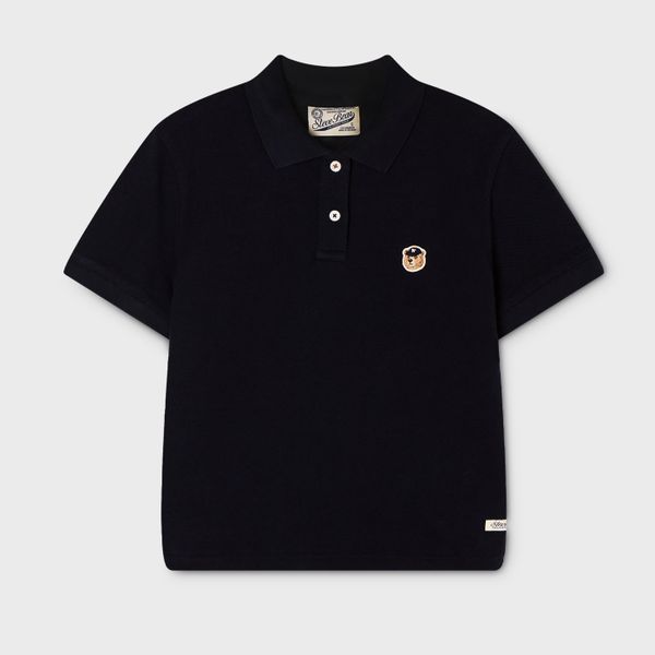 WHOAU Áo thun Steve Crop Collar T-Shirt_WHHAG2411F