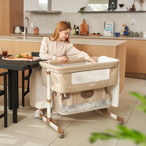 Nôi xếp đa năng tiện lợi cho trẻ sơ sinh La vikit thế hệ thứ 3