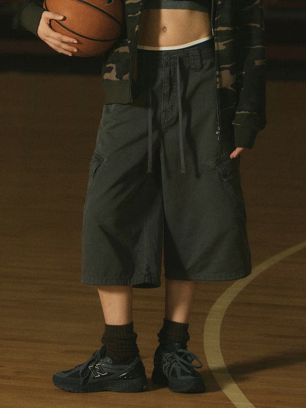 WHOAU Quần nữ Bermuda Cargo Pants(F)_WHTHGB741F