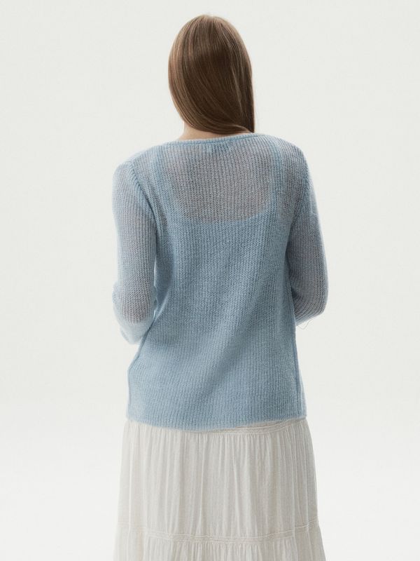 WHOAU Áo len Bustier Layered Cardigan_WHCKGB966F