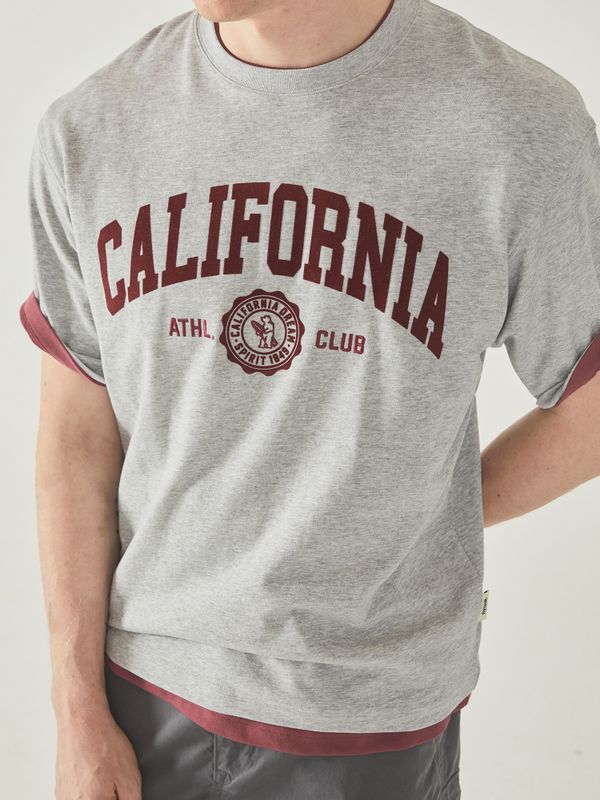 California Letter Short Sleeve T-shirt_WHRAF2321U