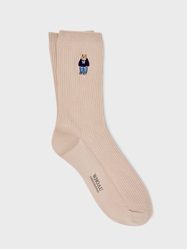 WHOAU Vớ thêu Steve Embroidery Socks_WHAYG1111A