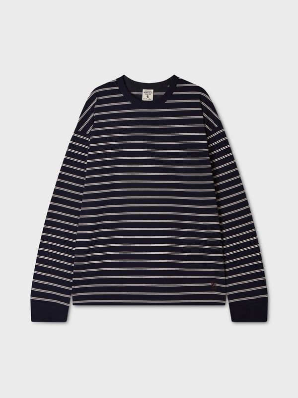 WHOAU Áo thun tay dài Multi-Stripe Long Sleeve T-Shirt_WHLSGB833U