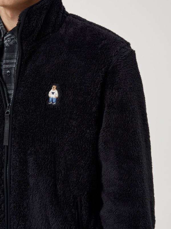 WHOAU Áo khoác nỉ Signature Patch Hood Zipup(Colorblock)_WHMZG1112U