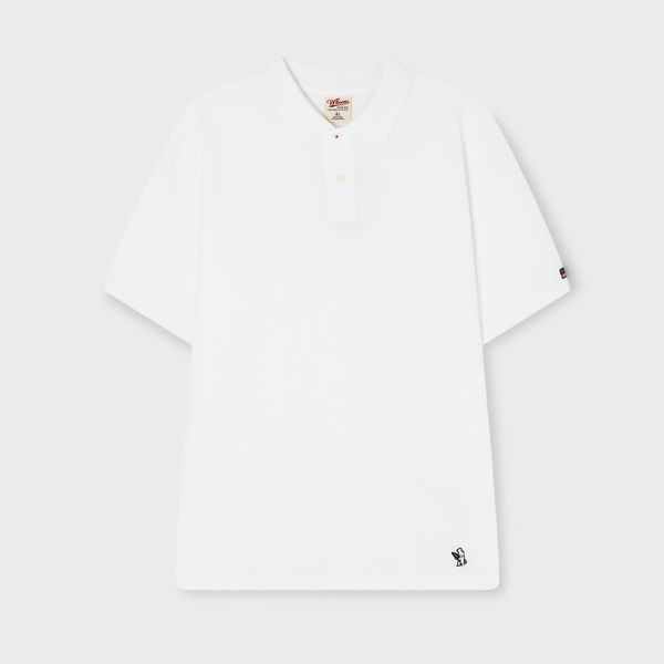 WHOAU Áo thun UNISEX USA Surf Bear PQ Collar T-Shirt_WHHAG2521U
