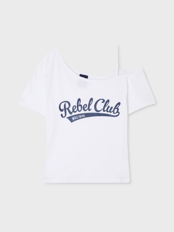 WHOAU Áo thun trễ vai One-Shoulder T-shirt(F)_WHRPGB723F