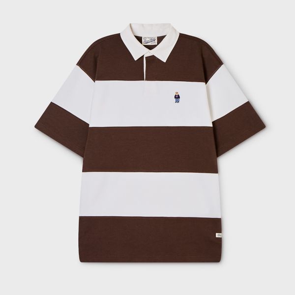 WHOAU Áo thun Steve Colorblock Collar T-Shirt_WHHAG2421U