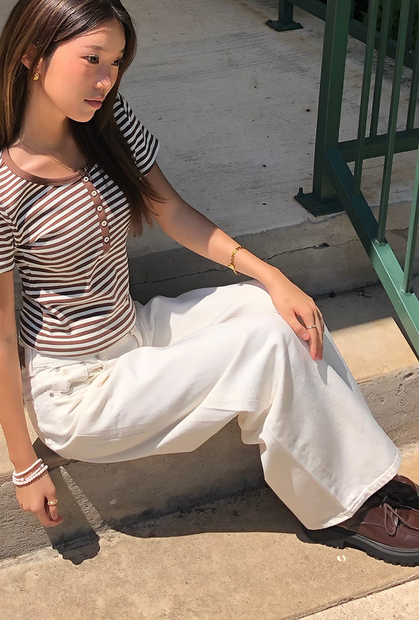 WHOAU Quần nữ Wide Colored Denim(F)